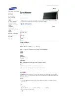 Preview for 146 page of Samsung 400DXn - SyncMaster - 40" LCD Flat Panel Display (Spanish) Manual De Usuario