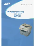 Samsung 4116 - SCX B/W Laser Manual Del Usuario preview