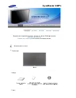 Preview for 10 page of Samsung 460Pn - SyncMaster - 46" LCD Monitor Manual Del Usuario