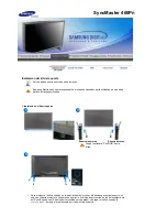 Предварительный просмотр 33 страницы Samsung 460Pn - SyncMaster - 46" LCD Monitor Manual Del Usuario