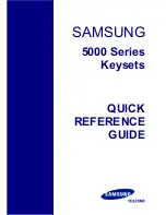 Предварительный просмотр 1 страницы Samsung 5000 Series Quick Reference Manual