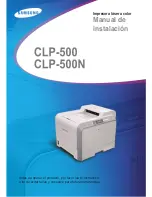 Samsung 500N - CLP Color Laser Printer Manual De Instalación предпросмотр