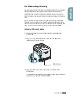 Предварительный просмотр 21 страницы Samsung 500N - CLP Color Laser Printer Setup Manual