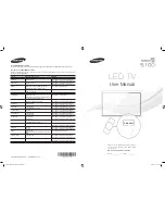 Preview for 1 page of Samsung 5100 Series User Manual