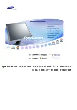 Предварительный просмотр 1 страницы Samsung 515V - SyncMaster - 15" LCD Monitor (Spanish) Manual Del Usuario