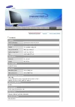 Предварительный просмотр 76 страницы Samsung 515V - SyncMaster - 15" LCD Monitor (Spanish) Manual Del Usuario