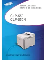 Samsung 550N - CLP Color Laser Printer (Spanish) Manual De Instalación preview