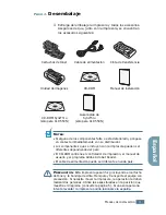 Предварительный просмотр 3 страницы Samsung 550N - CLP Color Laser Printer (Spanish) Manual De Instalación