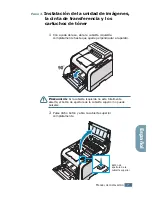 Предварительный просмотр 7 страницы Samsung 550N - CLP Color Laser Printer (Spanish) Manual De Instalación