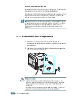 Предварительный просмотр 22 страницы Samsung 550N - CLP Color Laser Printer (Spanish) Manual De Instalación