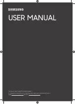 Preview for 1 page of Samsung 55S95B User Manual