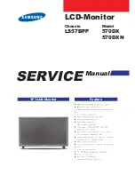 Samsung 570DX - SyncMaster - 57" LCD Flat Panel Display Service Manual предпросмотр