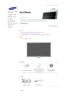 Предварительный просмотр 11 страницы Samsung 570DX - SyncMaster - 57" LCD Flat Panel Display (Spanish) Manual Del Usuario