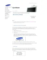 Предварительный просмотр 66 страницы Samsung 570DX - SyncMaster - 57" LCD Flat Panel Display (Spanish) Manual Del Usuario