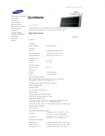 Предварительный просмотр 71 страницы Samsung 570DX - SyncMaster - 57" LCD Flat Panel Display (Spanish) Manual Del Usuario