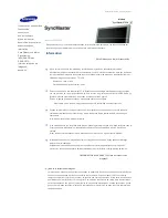 Предварительный просмотр 74 страницы Samsung 570DX - SyncMaster - 57" LCD Flat Panel Display (Spanish) Manual Del Usuario