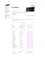 Предварительный просмотр 78 страницы Samsung 570DX - SyncMaster - 57" LCD Flat Panel Display (Spanish) Manual Del Usuario