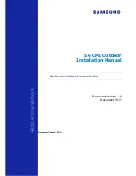 Preview for 1 page of Samsung 5G CPE Installation Manual
