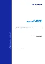 Preview for 1 page of Samsung 5G NR Installation Manual