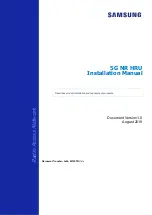 Samsung 5G NR Installation Manual предпросмотр