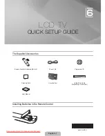 Preview for 2 page of Samsung 6 series Quick Setup Manual