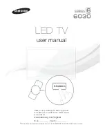 Preview for 1 page of Samsung 6030 SERIES User Manual