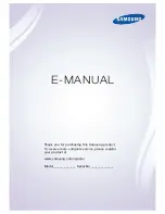 Preview for 1 page of Samsung 6300 Series E-Manual