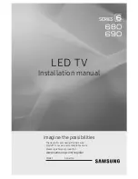 Предварительный просмотр 1 страницы Samsung 680 SERIES Installation Manual