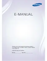 Preview for 1 page of Samsung 6800 Series E-Manual