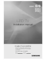 Предварительный просмотр 1 страницы Samsung 690 Series Installation Manual