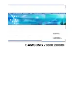 Preview for 1 page of Samsung 700DF/900DF Owner'S Manual