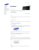 Preview for 16 page of Samsung 700DXN - SyncMaster - 70" LCD Flat Panel... Quick Start Manual