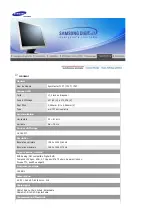 Предварительный просмотр 61 страницы Samsung 710N - SyncMaster 17" LCD Monitor Manual D'Utilisation