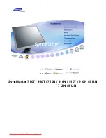 Preview for 1 page of Samsung 710N - SyncMaster 17" LCD Monitor User Manual