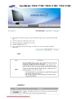 Preview for 27 page of Samsung 710N - SyncMaster 17" LCD Monitor User Manual