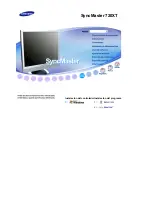 Samsung 720XT - SyncMaster - 256 MB RAM Instrucciones De Instalación предпросмотр