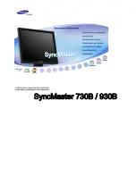 Samsung 730B - SyncMaster - 17" LCD Monitor Manual Del Usuario preview