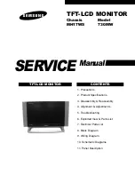 Samsung 730MW - SyncMaster - 17" LCD Monitor Service Manual preview