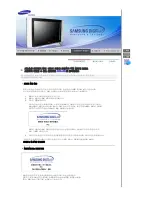 Предварительный просмотр 35 страницы Samsung 730MW - SyncMaster - 17" LCD Monitor User Manual