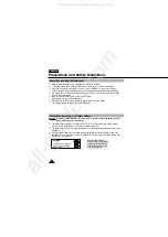 Предварительный просмотр 6 страницы Samsung 8 VP-L600 Owner'S Instruction Book