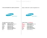 Preview for 62 page of Samsung 8 VP-M50 Owner'S Instruction Book