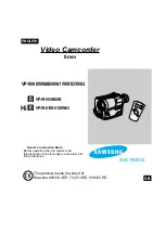 Preview for 1 page of Samsung 8 VP-W60B Owner'S Instruction Book