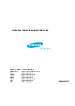 Preview for 64 page of Samsung 8 VP-W60B Owner'S Instruction Book