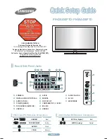 Samsung 800 PN42A450PD User Manual preview