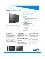 Samsung 840 EVO Specification предпросмотр