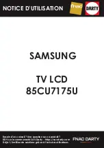 Samsung 85CU7175U User Manual preview