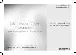 Samsung 8806092114708 Owner'S Instructions & Cooking Manual preview