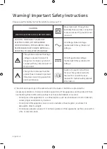 Предварительный просмотр 4 страницы Samsung 8SAUE55NU7021KXXU User Manual