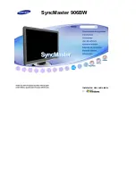 Samsung 906BW - SyncMaster - 19" LCD Monitor Manual Del Usuario preview