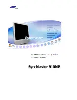 Samsung 910MP - SyncMaster 19" LCD Monitor Manual Del Usuario предпросмотр